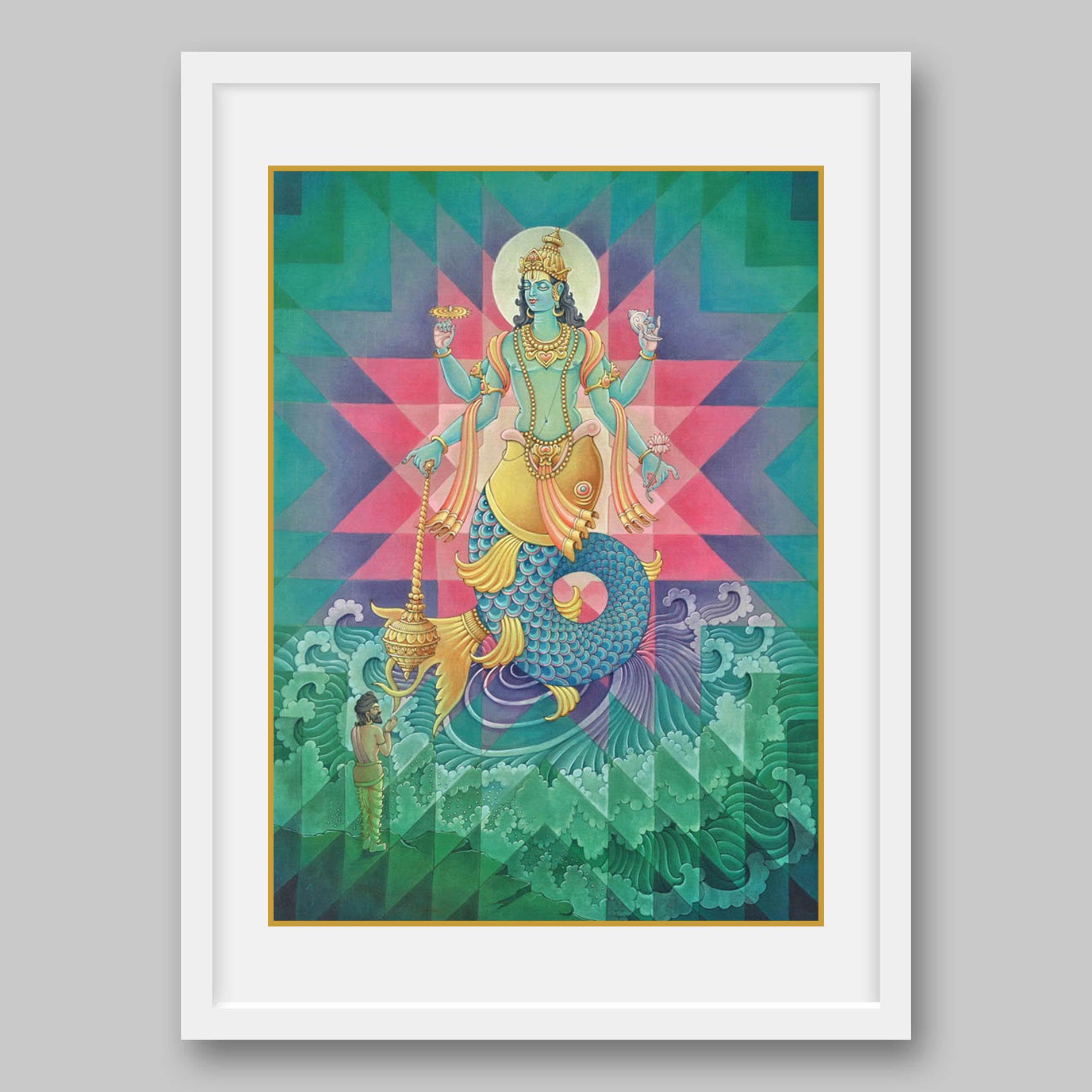 Matsya Avatar – High Quality Print of Artwork by Pieter Weltevrede - Sagar World