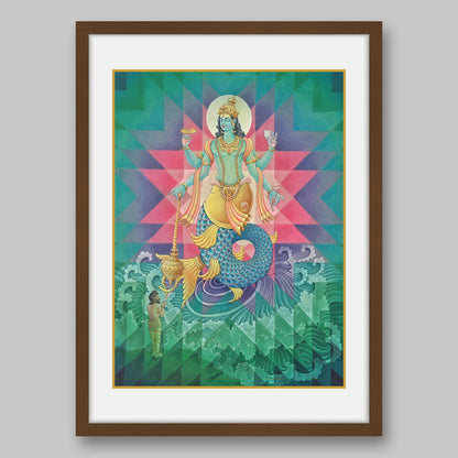 Matsya Avatar – High Quality Print of Artwork by Pieter Weltevrede - Sagar World