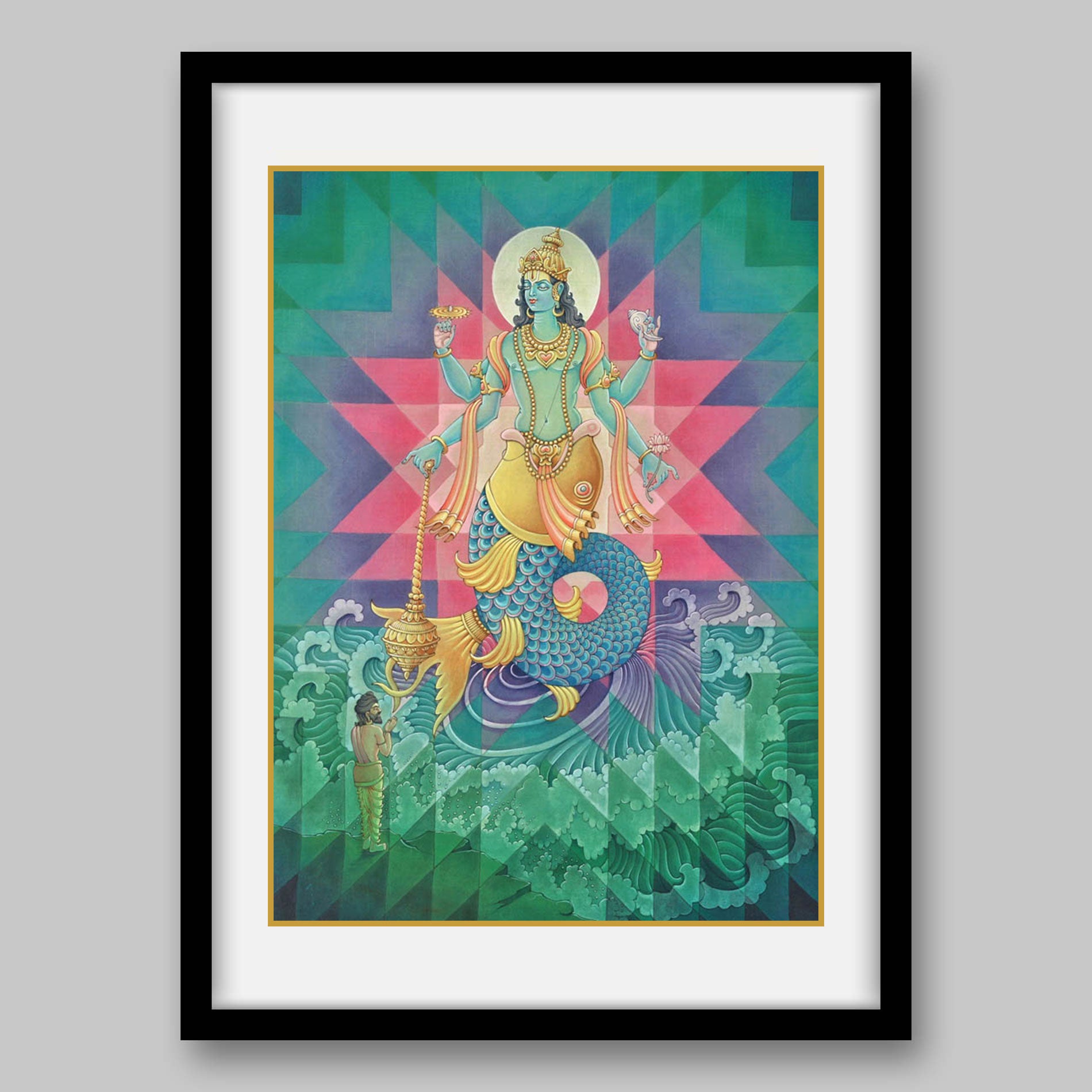Matsya Avatar – High Quality Print of Artwork by Pieter Weltevrede - Sagar World