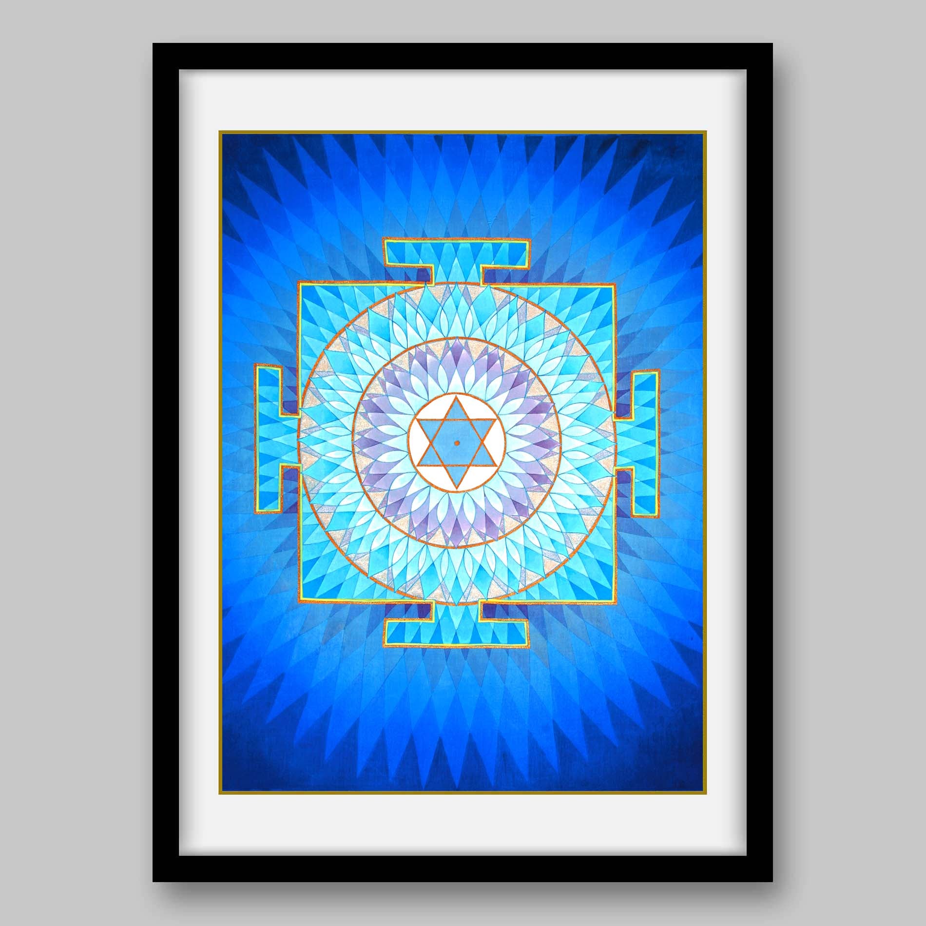 Moon Yantra - High Quality Print of Artwork by Pieter Weltevrede - Home Decor - Sagar World