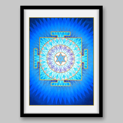 Moon Yantra - High Quality Print of Artwork by Pieter Weltevrede - Home Decor - Sagar World