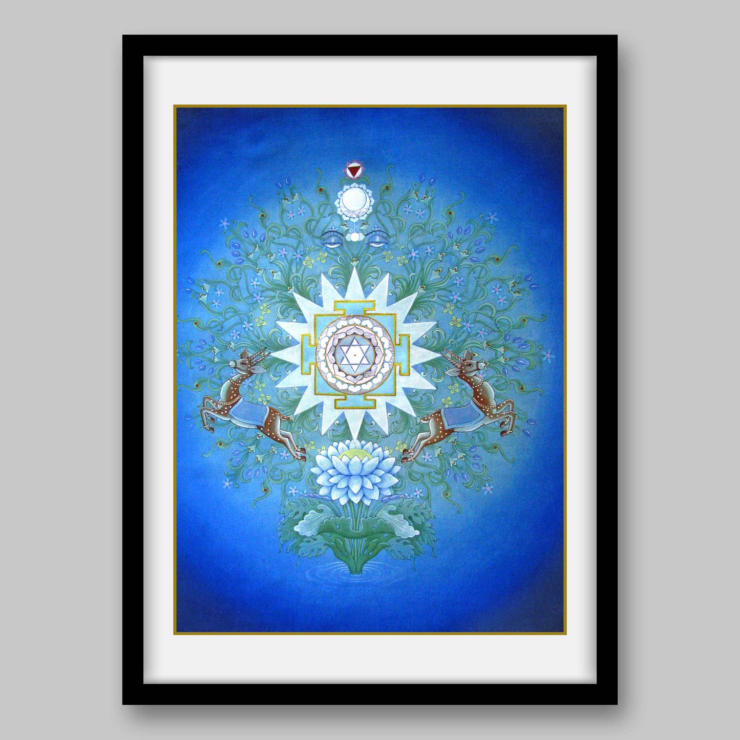 Moon Yantra - High Quality Print of Artwork by Pieter Weltevrede - Home Decor - Sagar World