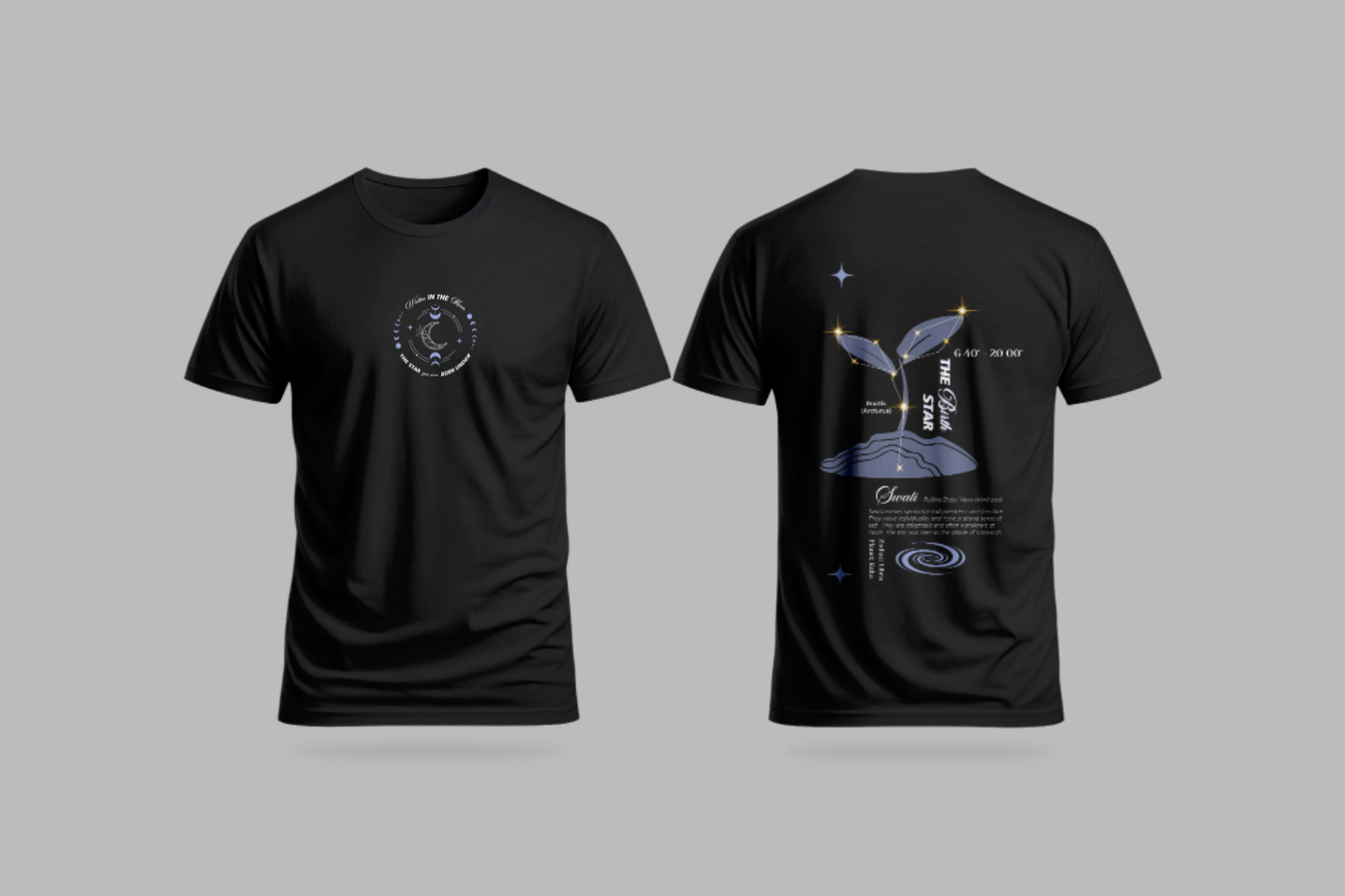 Swati Nakshatra T-Shirt – Vedic Astrology Inspired Unisex Cotton Tee | Spiritual Minimalist Wear
