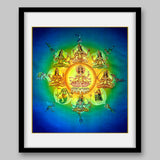 Navagraha – Hindu Planetary Systems Consisting of Nine Planets - High Quality Print of Artwork by Pieter Weltevrede - Sagar World