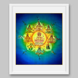 Navagraha – Hindu Planetary Systems Consisting of Nine Planets - High Quality Print of Artwork by Pieter Weltevrede - Sagar World