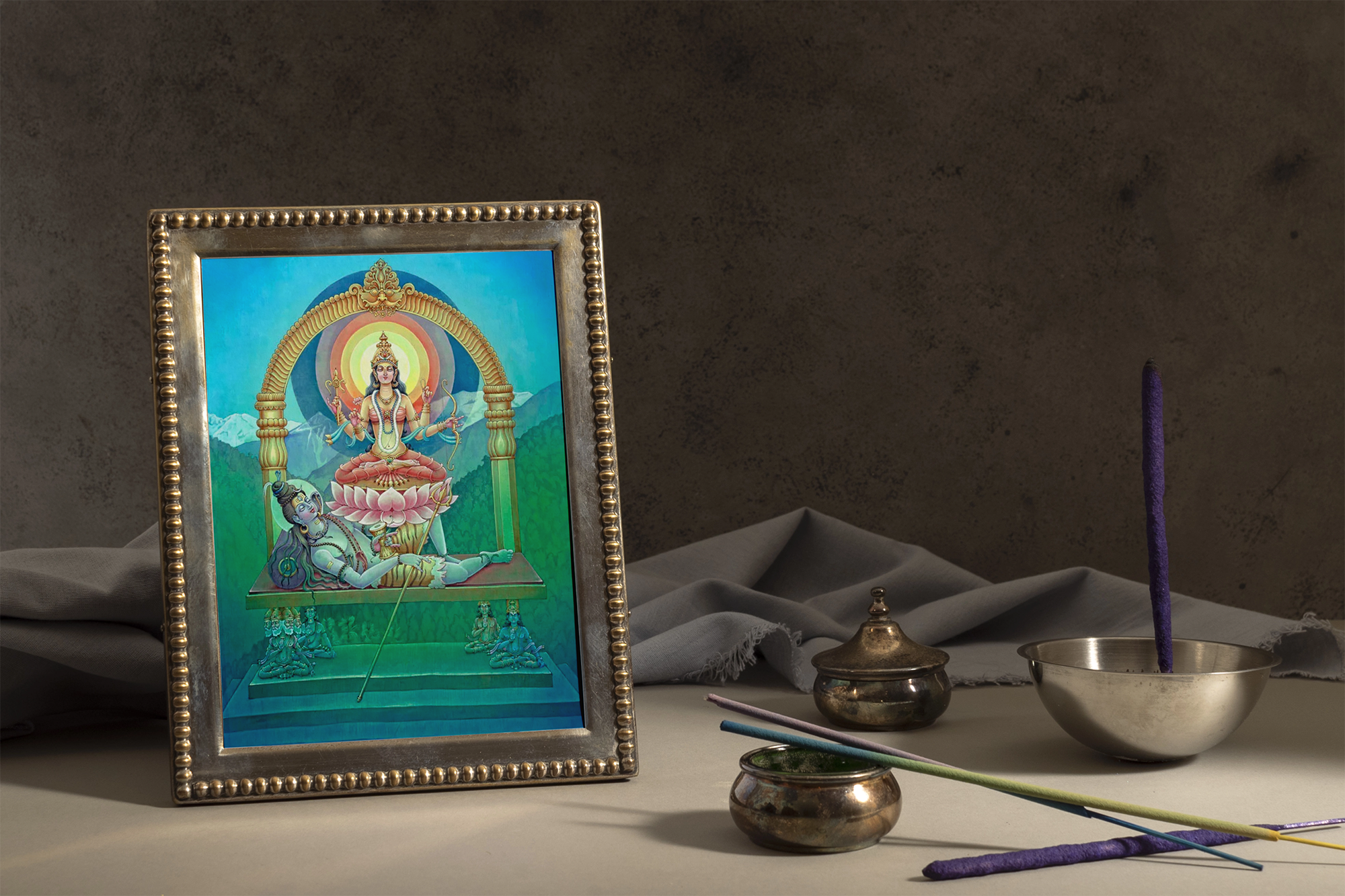 Shiva Family Combo Set – Shiva, Parvati, Ganesha & Kartikeya High-Quality Art Prints by Pieter Weltevrede