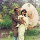 Dharmendra and Mala Sinha in a Japanese Dress Portrait - still from the movie “ANKHEN” Personal Bollywood Photography of renowned cinematographer, Shri Prem Sagar. - Sagar World