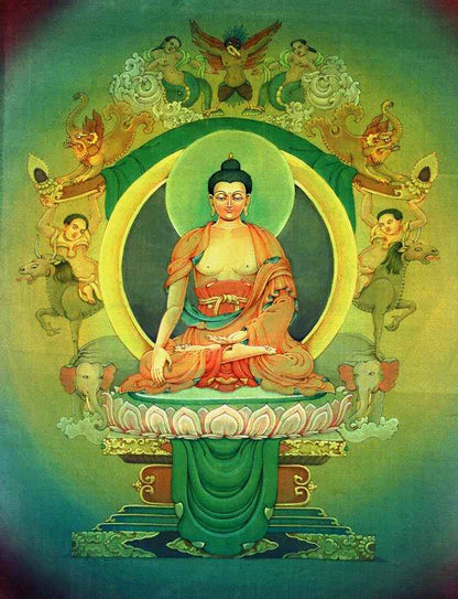 Bhaisajyaguru – The Medicine Buddha- High Quality Print of Artwork by Pieter Weltevrede