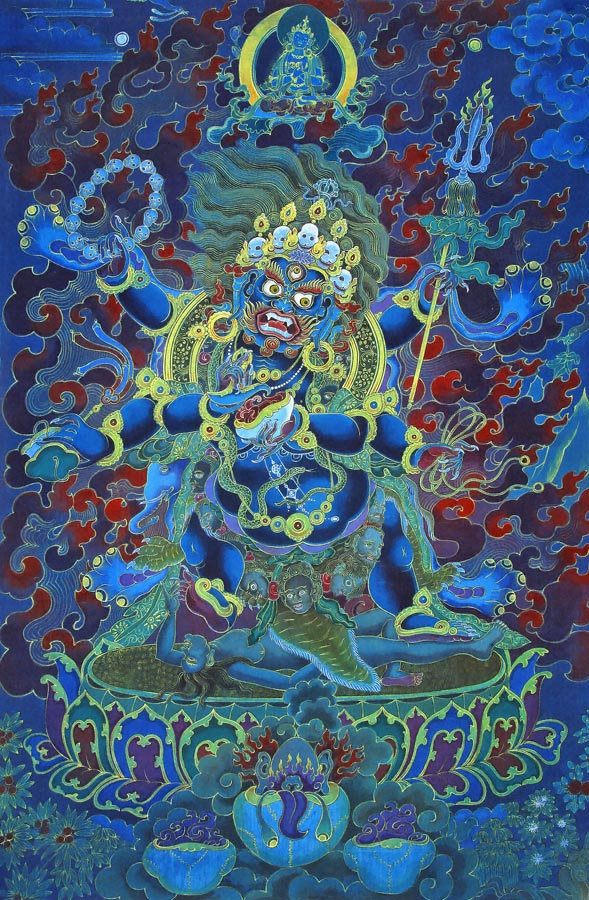 Mahakala – the Protector of Dharma- High Quality Print of Artwork by Pieter Weltevrede - Sagar World