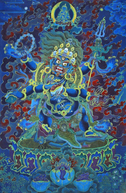 Mahakala – the Protector of Dharma- High Quality Print of Artwork by Pieter Weltevrede - Sagar World