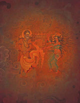Goddess Ganga mocking at sage Durvasa – High Quality Print of Artwork by Pieter Weltevrede