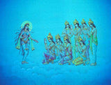 Eight Vasus appealing to River Goddess Ganga – High Quality Print of Artwork by Pieter Weltevrede