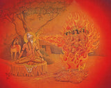 Sage Kapil burning King Sagar’s sons – High Quality Print of Artwork by Pieter Weltevrede - Sagar World