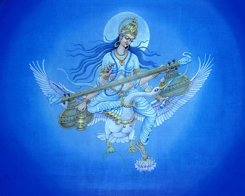 Saraswati - High Quality Print of Artwork by Pieter Weltevrede - Sagar World