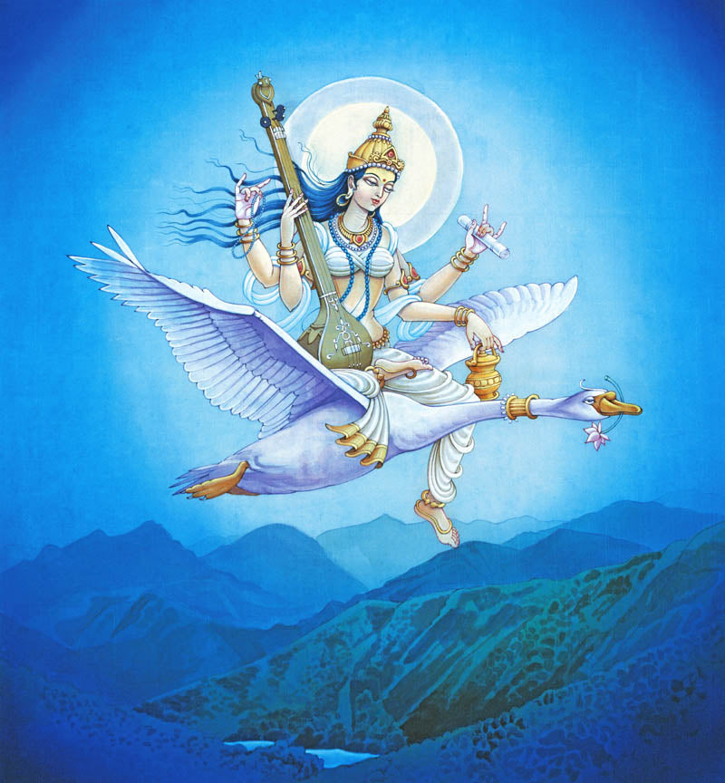 Saraswati – High Quality Print of Artwork by Pieter Weltevrede - Sagar World