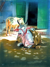 Sacred Cows - High Quality Print of Artwork by Pieter Weltevrede - Sagar World