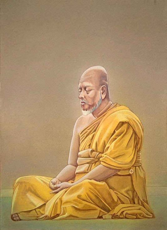 Chinese Zen Master Tung-Shan- High Quality Print of Artwork by Pieter Weltevrede