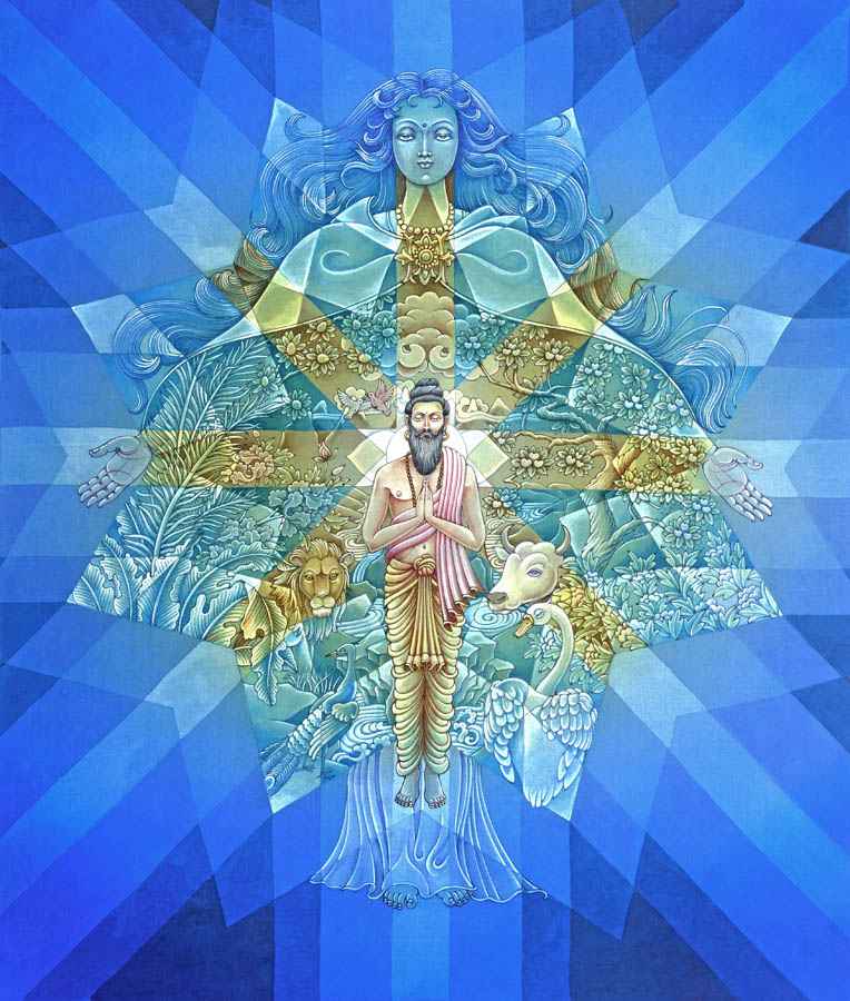 Earth Mandala- High Quality Print of Artwork by Pieter Weltevrede