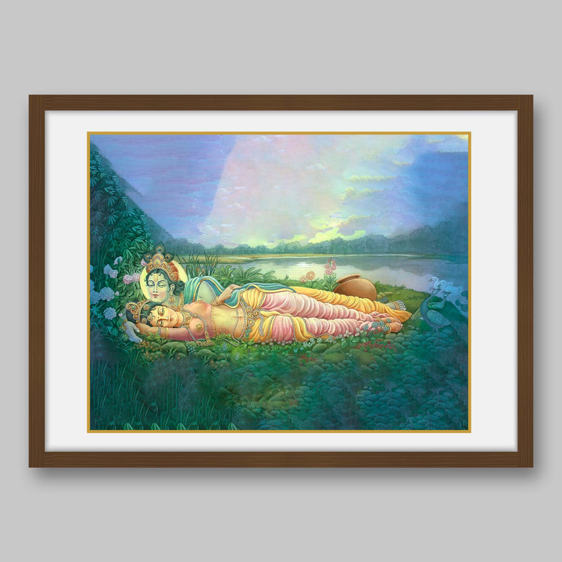 Radha Krishna - High Quality Print of Artwork by Pieter Weltevrede - Sagar World