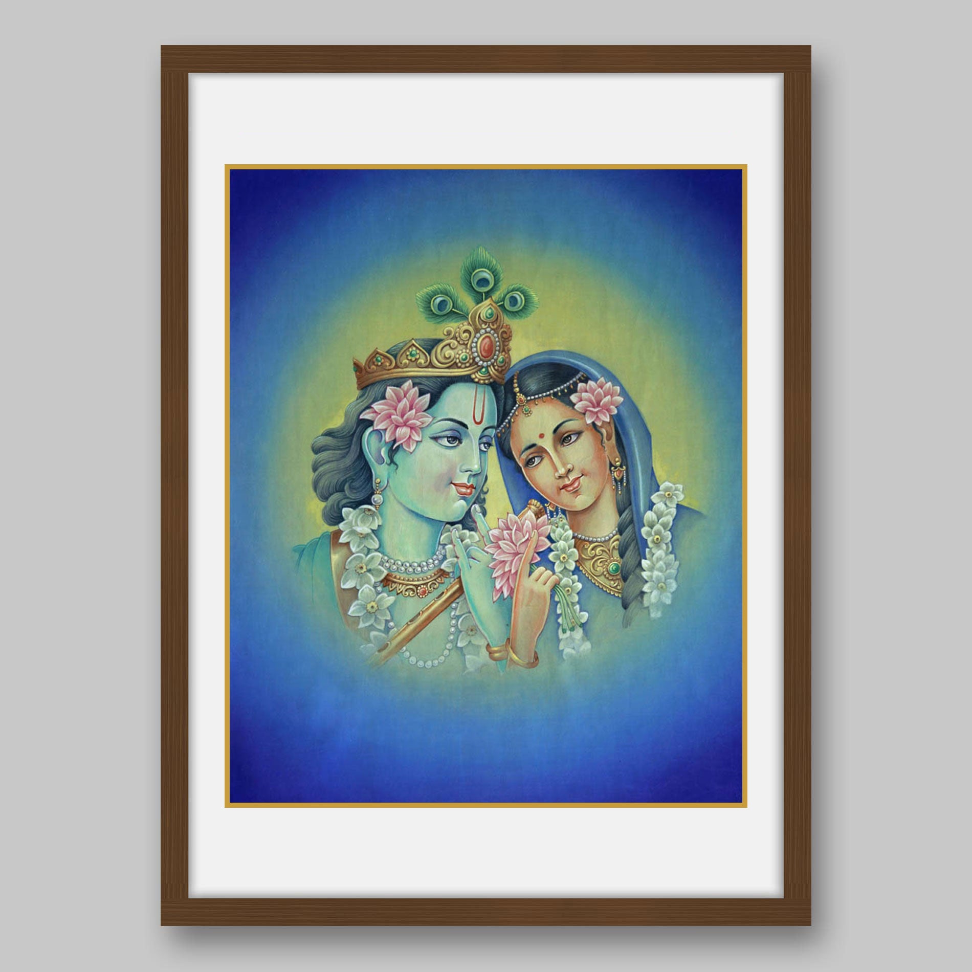Radha Krishna - High Quality Print of Artwork by Pieter Weltevrede - Sagar World