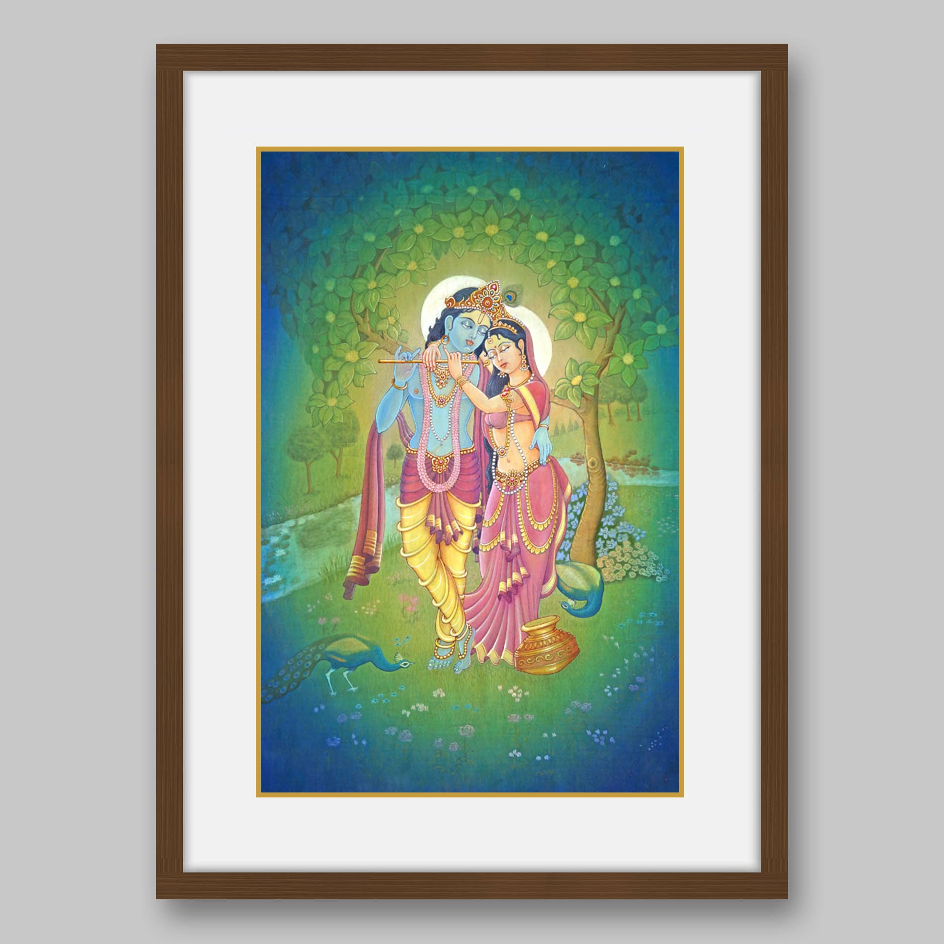 Radha Krishna - High Quality Print of Artwork by Pieter Weltevrede - Sagar World