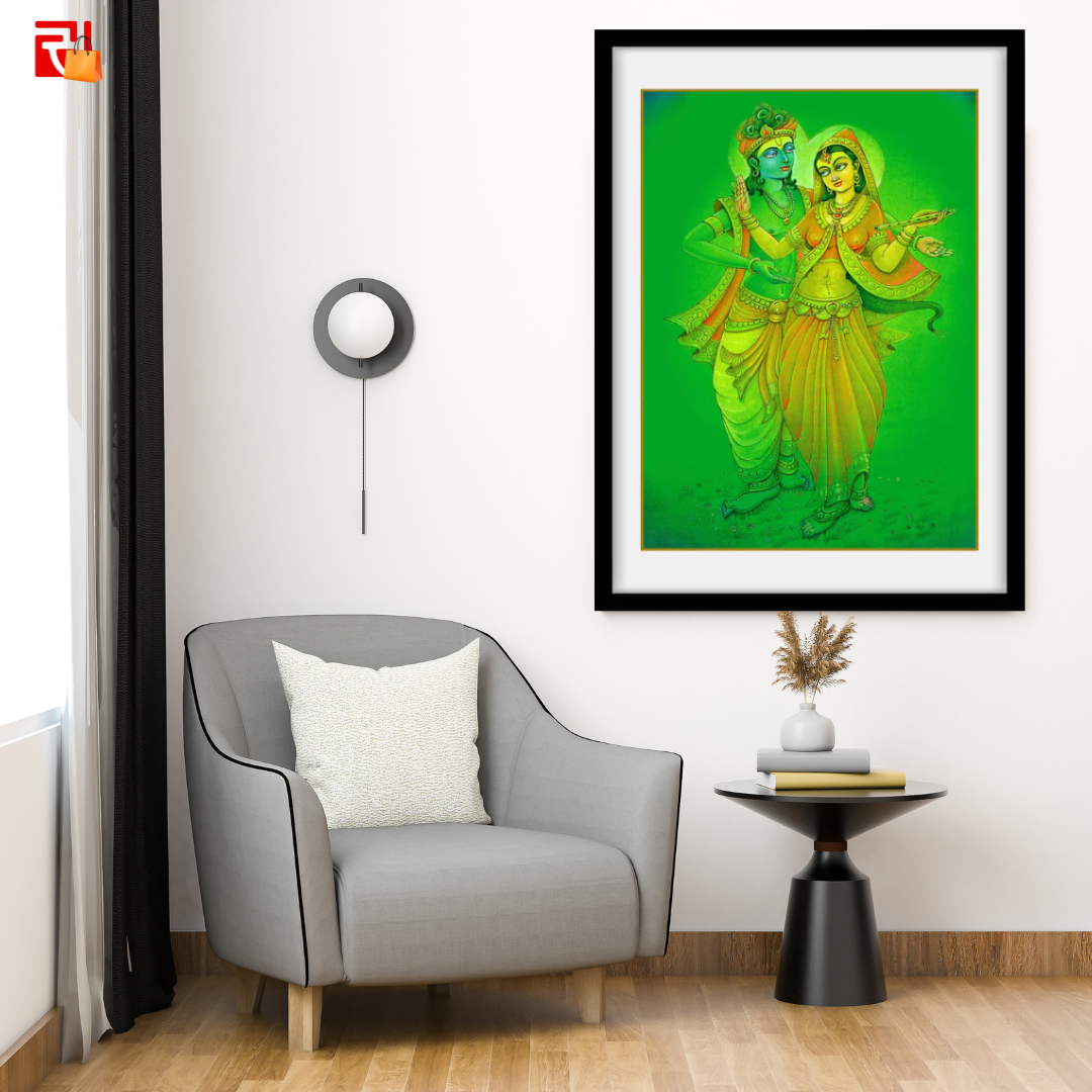 Radha Krishna - High Quality Print of Artwork by Pieter Weltevrede - Sagar World