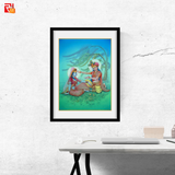 Radha Krishna - High Quality Print of Artwork by Pieter Weltevrede - Sagar World