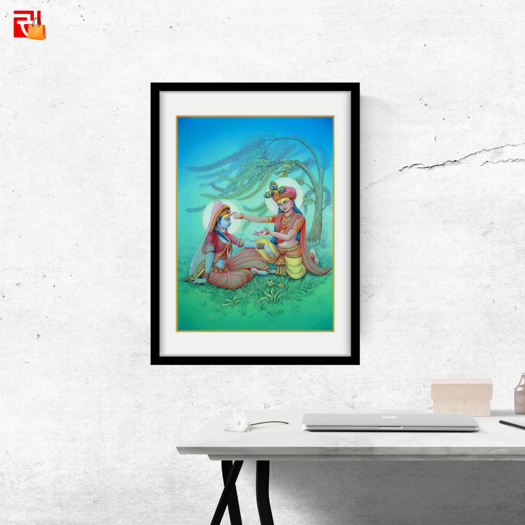 Radha Krishna - High Quality Print of Artwork by Pieter Weltevrede - Sagar World
