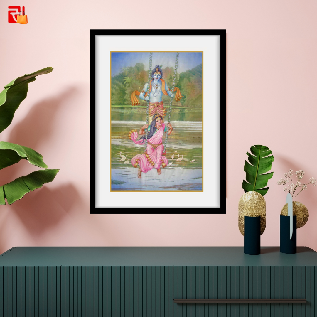 Radha Krishna - High Quality Print of Artwork by Pieter Weltevrede - Sagar World