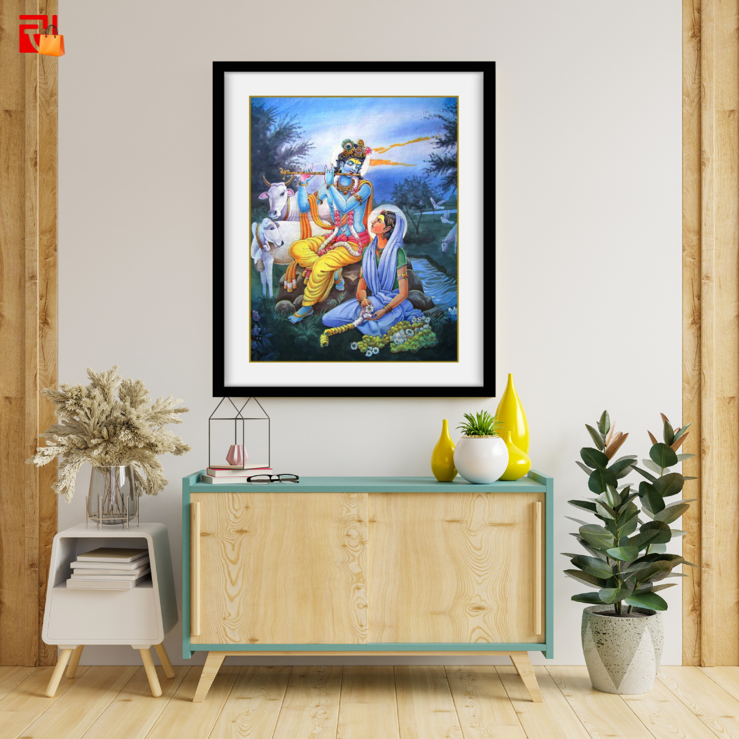 Radha Krishna - High Quality Print of Artwork by Pieter Weltevrede - Sagar World