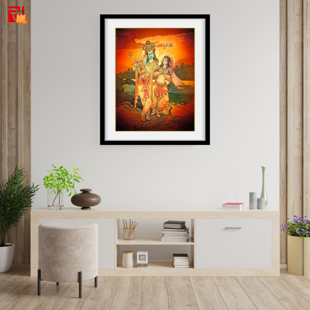 Radha Krishna - High Quality Print of Artwork by Pieter Weltevrede - Sagar World