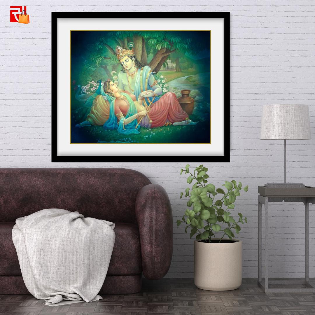 Radha Krishna - High Quality Print of Artwork by Pieter Weltevrede - Sagar World