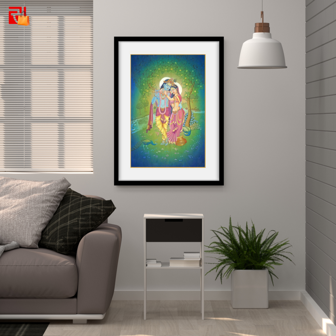 Radha Krishna - High Quality Print of Artwork by Pieter Weltevrede - Sagar World