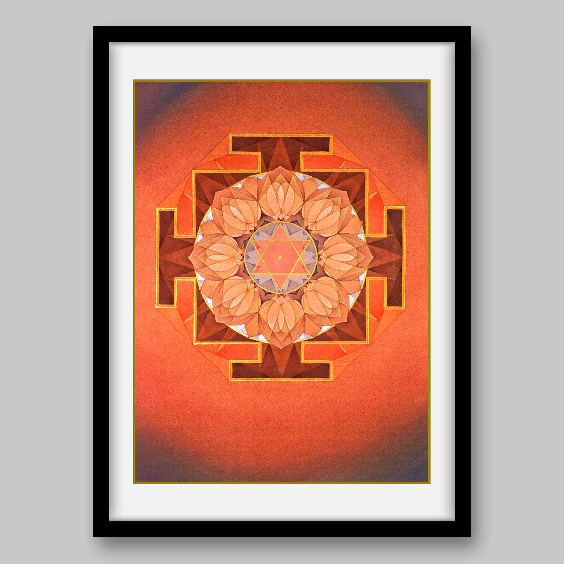Rahu Yantra - High Quality Print of Artwork by Pieter Weltevrede - Sagar World