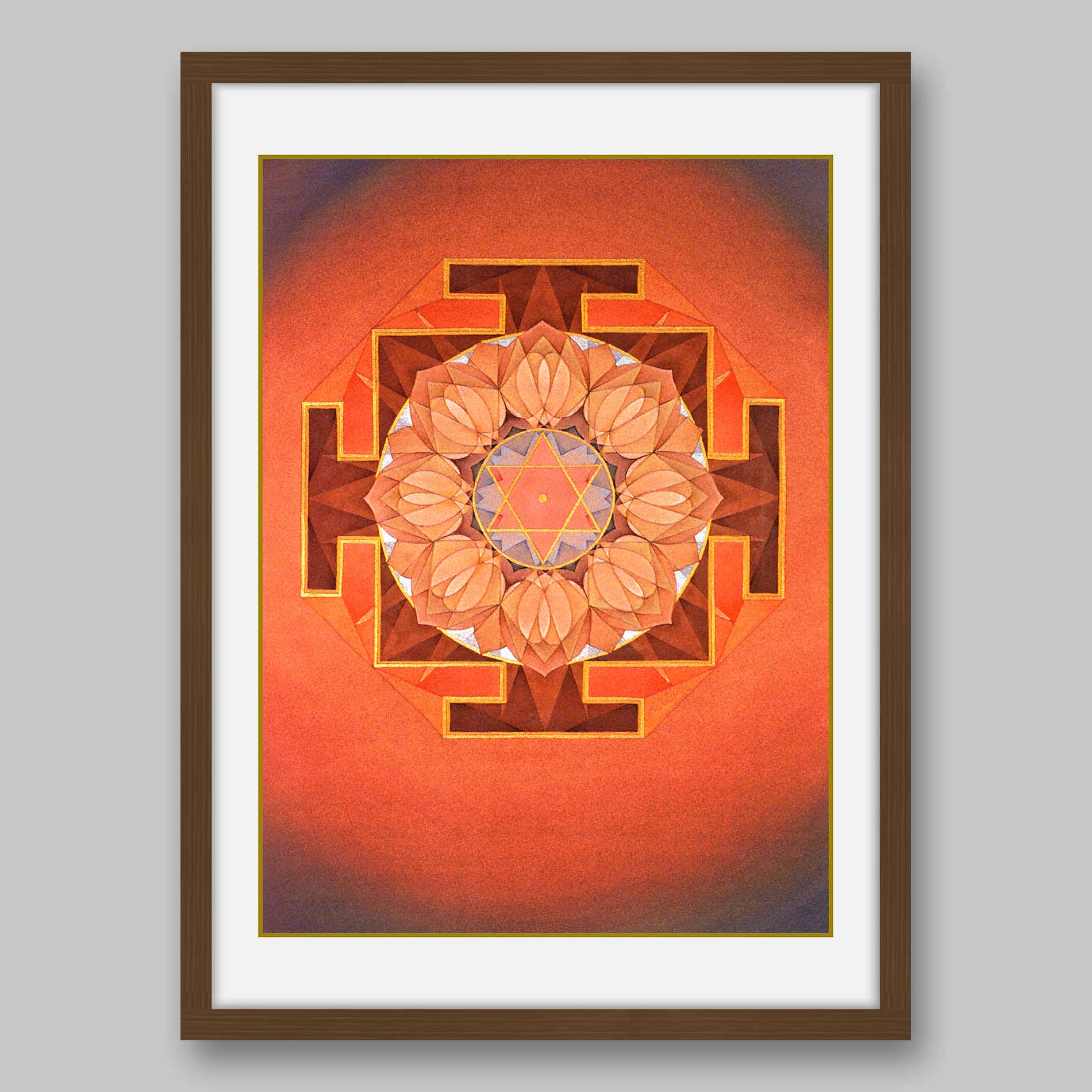 Rahu Yantra - High Quality Print of Artwork by Pieter Weltevrede - Sagar World