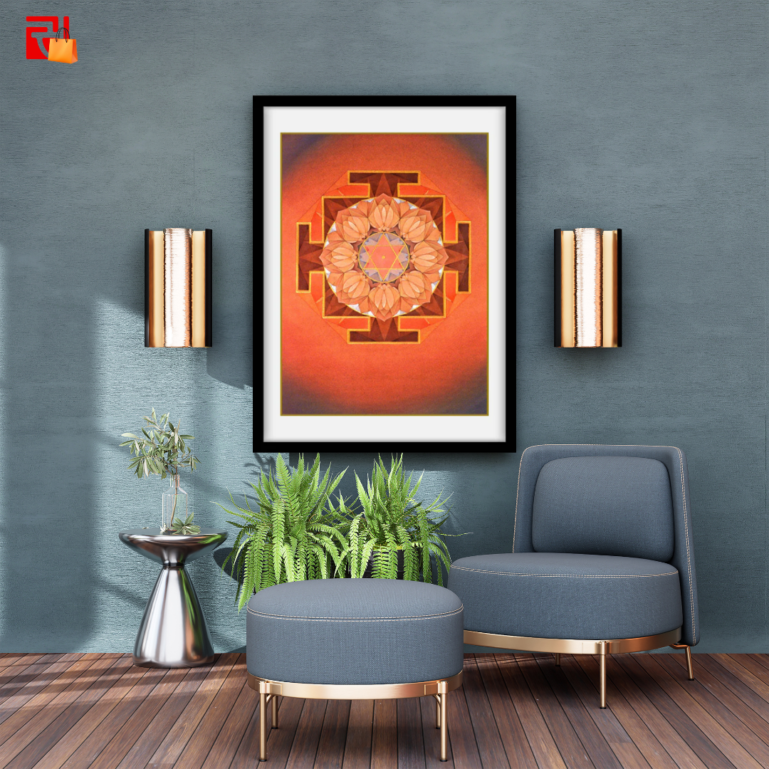 Rahu Yantra - High Quality Print of Artwork by Pieter Weltevrede - Sagar World