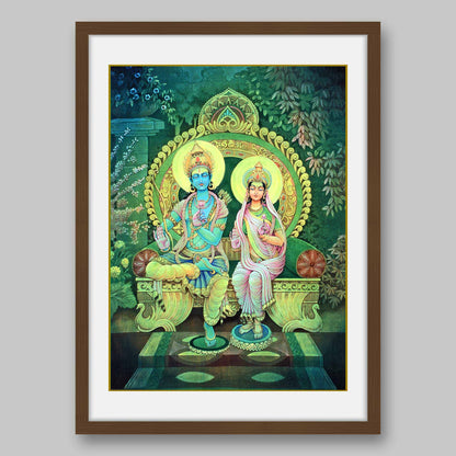Ram and Sita - High Quality Print of Artwork by Pieter Weltevrede - Sagar World