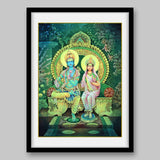 Ram and Sita - High Quality Print of Artwork by Pieter Weltevrede - Sagar World