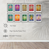Dashavatar Art Print Set – The Ten Avatars of Vishnu High-Quality Art Prints by Pieter Weltevrede