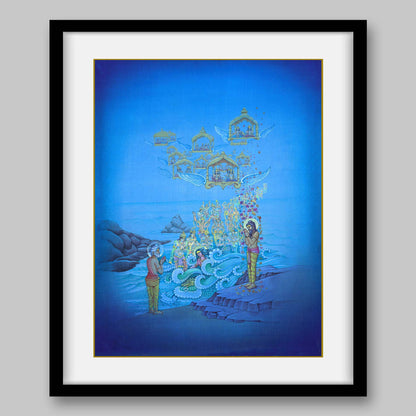 Sagar’s son attaining salvation at Ganga Sagar – High Quality Print of Artwork by Pieter Weltevrede - Sagar World