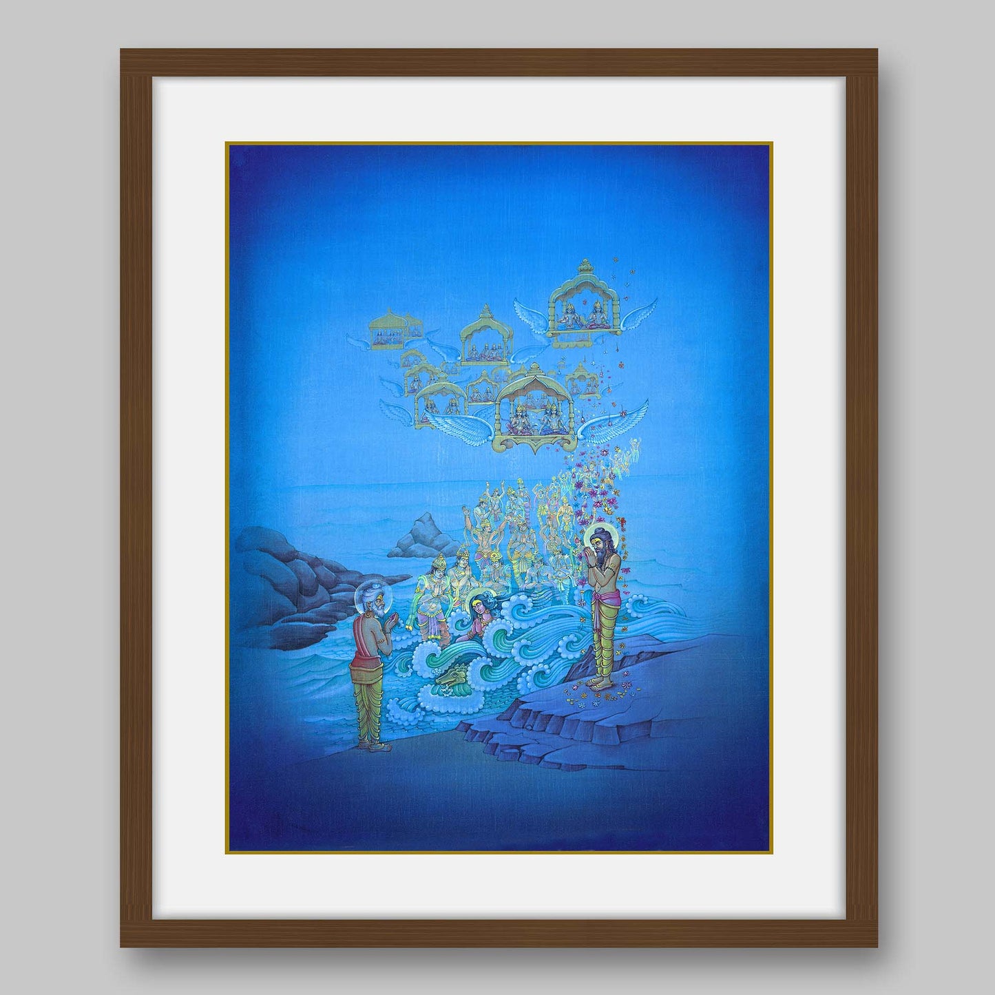 Sagar’s son attaining salvation at Ganga Sagar – High Quality Print of Artwork by Pieter Weltevrede - Sagar World