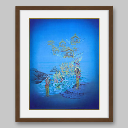 Sagar’s son attaining salvation at Ganga Sagar – High Quality Print of Artwork by Pieter Weltevrede - Sagar World