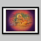 Sage Jahnu swallowing the entire Ganga – High Quality Print of Artwork by Pieter Weltevrede - Sagar World