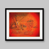 Sage Kapil burning King Sagar’s sons – High Quality Print of Artwork by Pieter Weltevrede - Sagar World