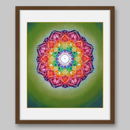 Sahasrara Chakra Mandala - High Quality Print of Artwork by Pieter Weltevrede - Sagar World