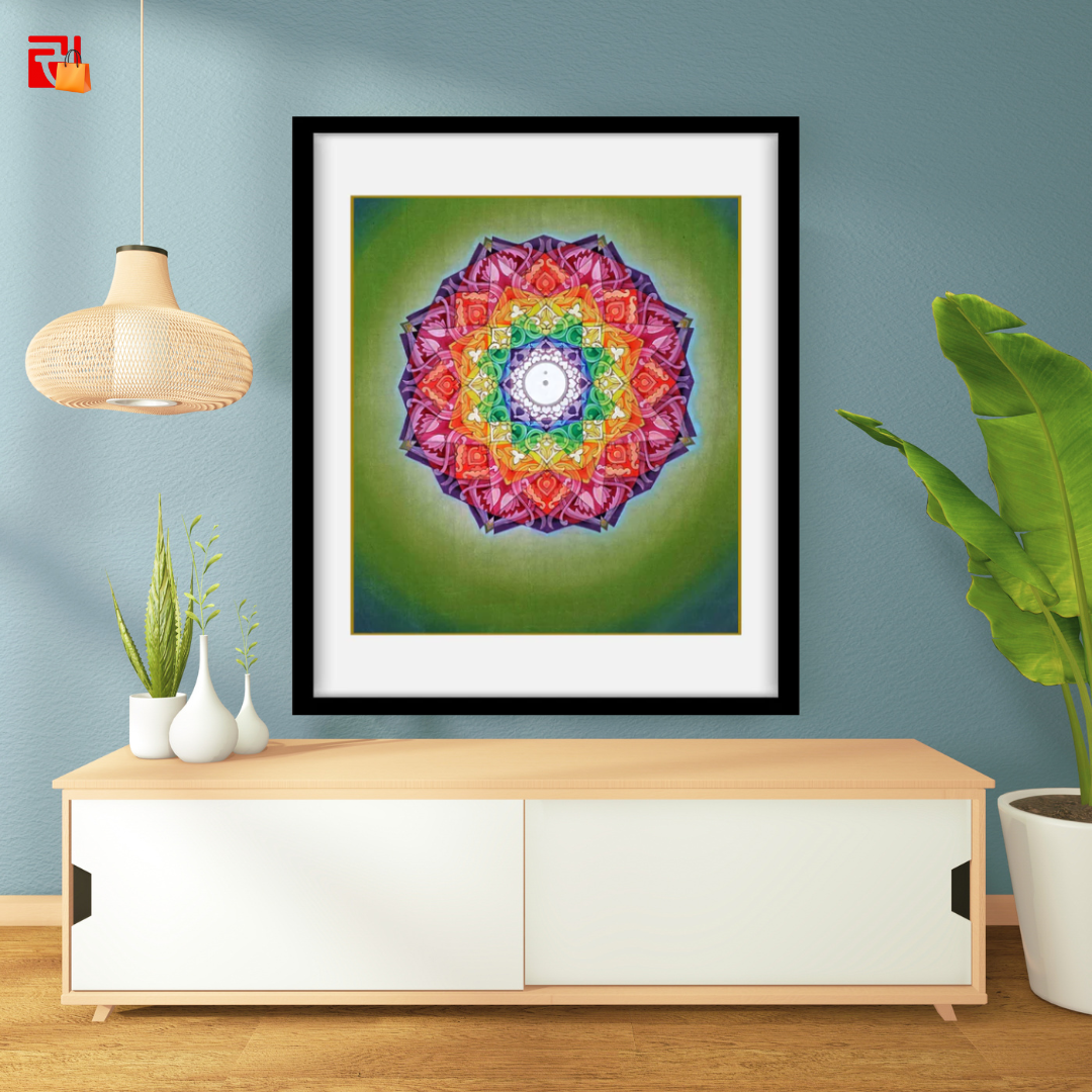 Sahasrara Chakra Mandala - High Quality Print of Artwork by Pieter Weltevrede - Sagar World