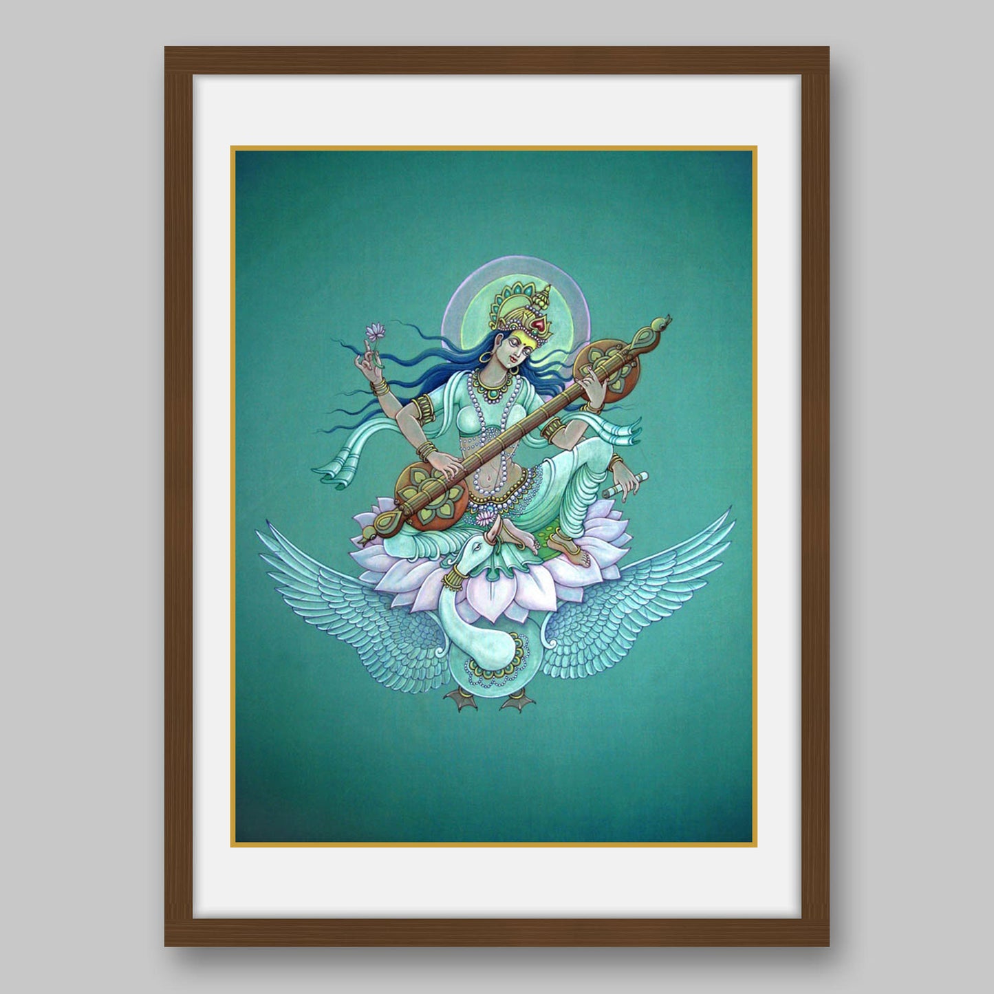 Saraswati – High Quality Print of Artwork by Pieter Weltevrede - Sagar World