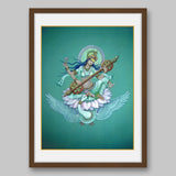 Saraswati – High Quality Print of Artwork by Pieter Weltevrede - Sagar World