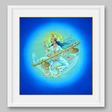 Saraswati - High Quality Print of Artwork by Pieter Weltevrede - Sagar World