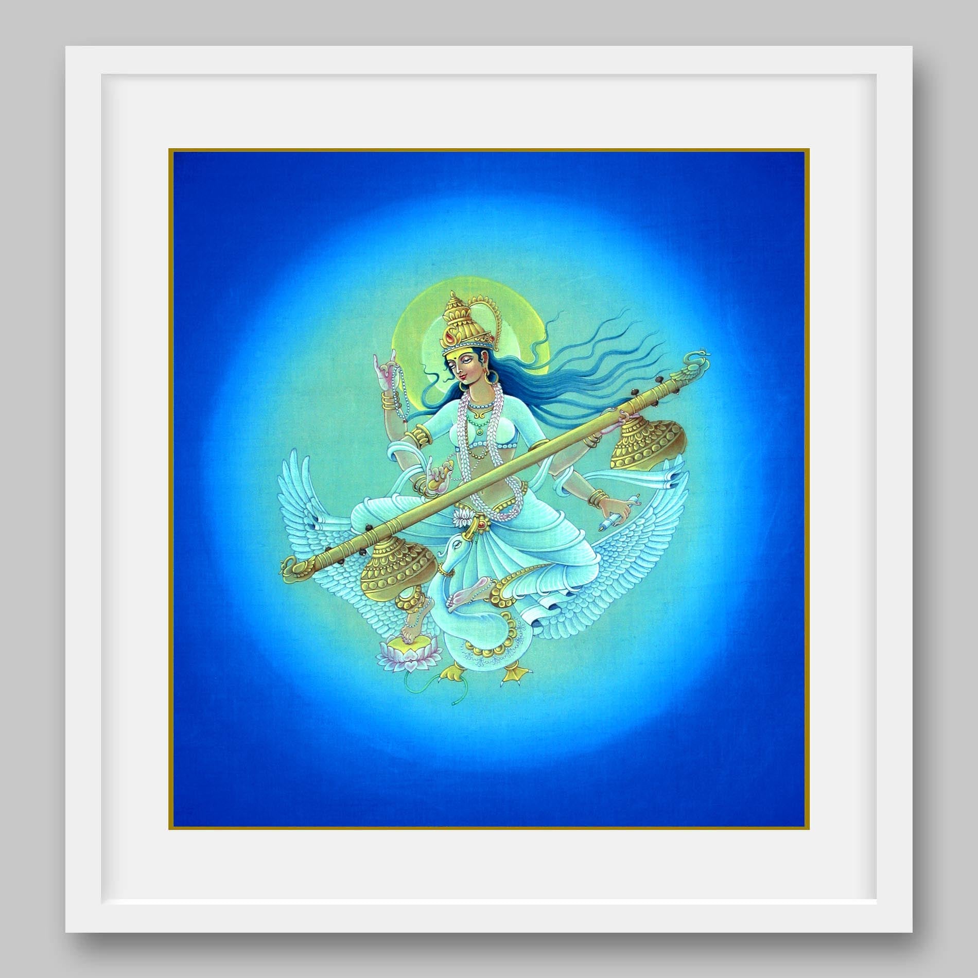 Saraswati - High Quality Print of Artwork by Pieter Weltevrede - Sagar World